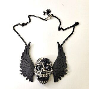 Skull Necklace, Skull Pendant Choker Necklace - NEW